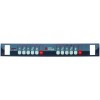 Control panel L 594mm H 75mm grey 2-group