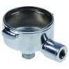 Siebtr?ger Messing verchromt ID ? 56 mm Auslauf 3/8  Griff M12x1,25 Hebel gerade