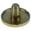 Wasserverteiler ? 21mm Loch ? 1,5mm H 12mm AG M6 6 Kerben 1,3mm Messing 2 L?cher Lochung ? 1,7mm