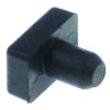 stopper for lever L 14mm W 10mm H 4mm mounting ? 6mm rubber