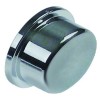 button oval L 17mm W 14mm H 10mm chrome-plated