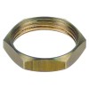 hexagonal nut thread M25 H 6mm WS 27 brass Qty 1 pcs