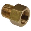 Anschlussst?ck L 29mm ID ? 8mm SW 22 Messing Gewinde 3/8  IG - 3/8  AG