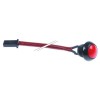 push button mounting measurements ?12mm round red 1NO connection cable 300mm