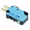 Microswitch pin operated 250 V 16 A 1CO connection female faston 6.3mm blue/black