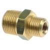 double nipple T1: 1/4  T2: 3/8  IT M8 int. ? 1 8,2mm L 29mm brass