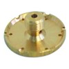 Wasserverteiler ? 30mm mit Mittelloch Loch ? 3mm H 15mm AG M10x1 IG M5 6 Kerben 2,7mm Messing