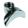 Filter holder spout thread 3/8  curved 2-way outlet distance 48mm