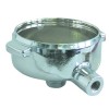Filter holder chrome-plated brass ID ? 61mm outlet 3/8  handle M10x1.5 lever inclined