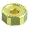 Wasserverteiler Loch ? 7mm Kerben 2mm Messing ? 21,5mm