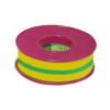 Isolierband PVC Temp.Best. 0 bis +80°C B 15mm L 10m gelb/grun Zulassung VDE