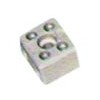 Porcelain terminal block H 15,5mm L 21mm W 18mm t.max. 200°C 2-pole 2,5mm? max 250V max. 10A