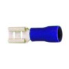 Female faston Cu gal Sn blue t.max. 75°C 1.5-2.5mm? size 4.8x0.8mm insulation PVC