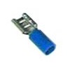 Female faston Cu gal Sn blue t.max. 75°C 1.5-2.5mm? size 6.3x0.8mm insulation PVC