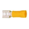 Female faston Cu gal Sn yellow t.max. 75°C 4.0-6.0mm? size 6.3x0.8mm insulation PVC