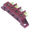 Power terminal block connection ?6mm? / F6.3 4-pole temp.-resist. 150°C max 400V max. 40A