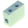 Porcelain terminal block H 18mm L 22mm W 10,5mm 1-pole 6mm? max 250V max. 32A Qty 1pcs