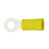 Ring terminal Cu gal Sn yellow t.max. 75°C 4.0-6.0mm? size M4 ?4.3mm insulation PVC