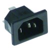 Kaltger?te-Stecker C14 max 10A/250V T70 Kunststoff Flachstecker 6,3mm