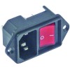 appliance inlet C14 max 10A/250V T70 mounting distance 51mm hole ? 3,3mm plastic