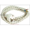 Anschlusskabel(B?geleisen)2,0m 3 x 0,75 mm?, textilummantelt, Schukostecker/Adere