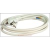 Anschlusskabel Schuko 2,0m 3 x 1,5 mm?, wei?es Rundkabel - Schukowinkelstecke