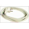 Anschlusskabel Schuko 3,0m 3 x 0,75 mm?, wei?es Rundkabel - Schukowinkelsteck