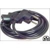Anschlusskabel(Warmger?te)2m 3 x 1,0 mm?, schwarz, 120°, Schukowinkelstecker/Wa