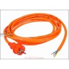 Anschlusskabel Schuko 3,0m Profiqualit?t 3 x 1,5 mm?, orange, Profiqualit?t - Schukostecker