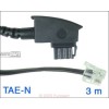 Anschlusskabel TAE-N/6P2C  3m TAE-N-Stecker/6P2C-Modularstecker