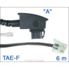 Anschlusskabel TAE-F/6P4C  6m TAE-F-Stecker/6P4C-Modularstecker - Belegung A -