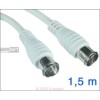 Anschlusskabel Empf.F 1,5m Empf?ngerkabel, F-Schnellstecker gerade/F-Schnells