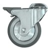 Swivel castor bolt hole H 132mm with swivel brake bolt hole ? 12mm ? 100mm wheel width 30mm