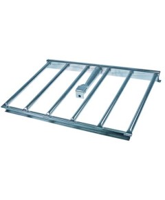 Bar burner 6 row L 550mm W 790mm H 60mm frying pan