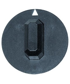 Knob ? 44mm black switch zero mark shaft ? 3.5x3.5mm