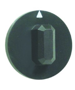 Knob ? 44mm black switch zero mark shaft ? 6x4.6mm shaft flat upper