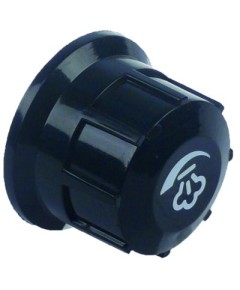 knob steam ? 54mm shaft ? 8mm black for VERONA