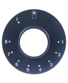 bezel thermostat 1-8 for rear hob