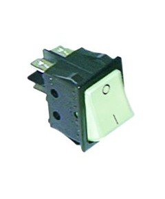 Momentary rocker switch mounting measurements 30x22mm white 2NO 250V
