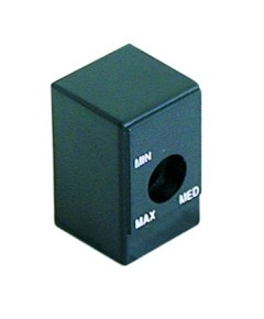 Blende f?r Thermostat schwarz MIN/MED/MAX