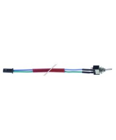 toggle switch thread M6x0.75 1CO 250V 3A ON-OFF plug cable material silicone plug type coded