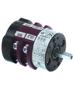 rotary switch 2 0-1 sets of contacts 4 type CA0200004V 400V 20A shaft ? 5x5mm