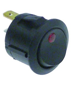 rocker switch mounting measurements ?20mm round red 1NO/indicator light 250V 10A illuminated