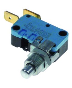 microswitch with plunger  250V 16A 1NO thread M10x0.75 connection male faston 6.3mm