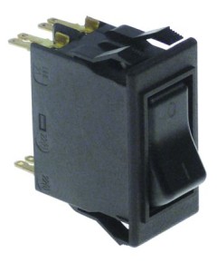 rocker switch mounting measurements 21x44mm black 2NO 240V 20A 0-1