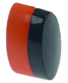 Drucktaste Au?enma? 11x21mm schwarz/orange