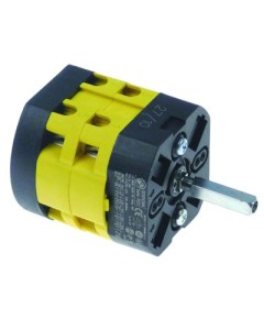 Rotary switch 20A shaft ? 5x5mm shaft L 23mm 2 operating positions ? 44/48mm L 49mm 4-pole 0-1