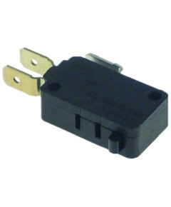 microswitch with plunger  250V 16A 1CO connection male faston 6.3mm L1 29,6mm