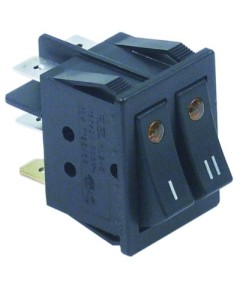 Rocker switch mounting measurements 30x22mm orange/orange 1NO/NO 250V