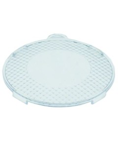 Abdeckung f?r Lampe Kunststoff ? 62mm klar VPE 10 St?ck
